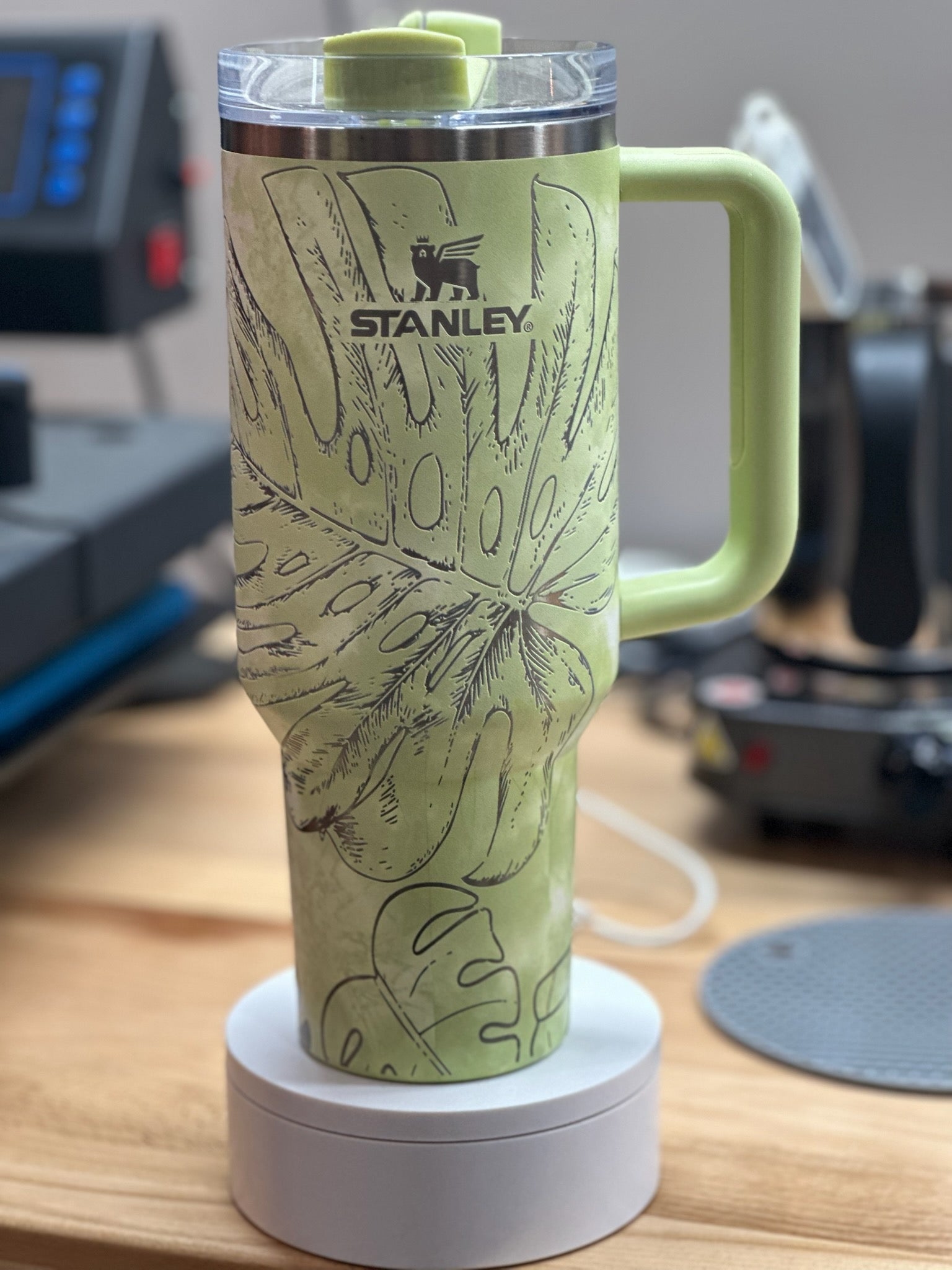 40oz Stanley Mug Dual Color Name Plate, Multiple Colors Available